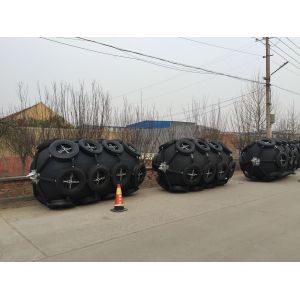 50kpa 80kpa Yokohama Dock Rubber Fender Floating Pneumatic Ribbed Fender