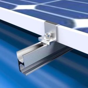 Photovoltaic Solar End Clamp Mounting Weatherproof UV Resistant