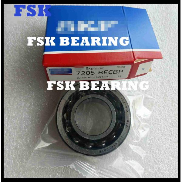Buy High Precision 7205 BECBP Angular Contact Ball Bearing Single Row Nylon Cage at wholesale prices