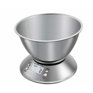 Detachable Metal Bowl Digital Stainless Steel Kitchen Scales Battery-Powered