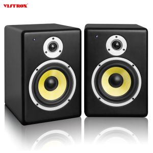 Quality Active Monitor Audio Powered Speakers Pair Studio Speakers Audio Mixing Recording for sale