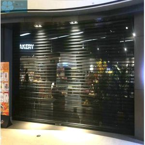 4000mm Width 16mm Tube Security Transparent Rolling Shutters