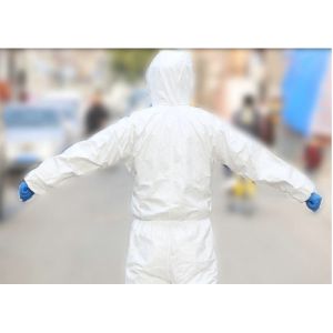 China Anti Epidemic 	Disposable Protective Clothing Chemical Resistant Coveralls on sale