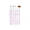 Cleansing UV Gel Acrylic Nail Art Brush Set With Pure Kolinsky Hair for sale