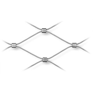 Buildings Stainless Steel Rope Mesh Alkalinity Resisting Easy Maintenance