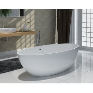 Stable Small Freestanding Soaking Tub Stand Alone Bathtubs 134KGS
