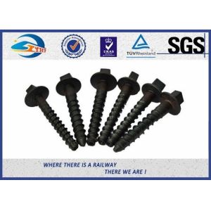 SS8 Railway Sleeper Screws Railroad Screw Spikes With HDG Coating