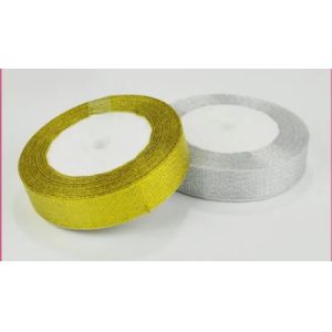 Quality Attractive Eye Catching Silver And Gold Christmas Ribbon 3/8&quot;-4&quot; Size for sale
