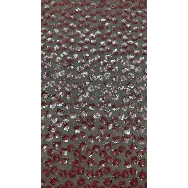 Beautiful Sequin Embroiderey Metallic Fabric Durable and Elegant Luxury Sequin