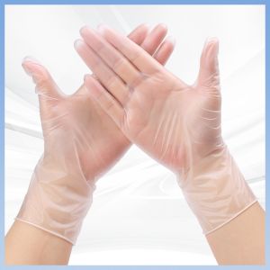 Disposable PVC Transparent Gloves Oilproof Food Grade Disposable Gloves