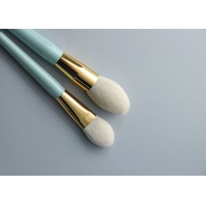 Green Gold 12 Pieces Essential Makeup Brushes Set with Custom Private Labe