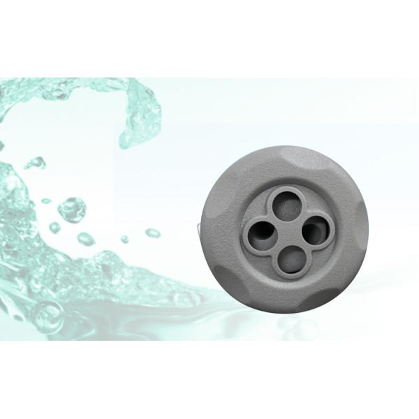 Double Rotatory Textured Gray Bathtub Nozzle Hot Tub Jets For Swimming Pool