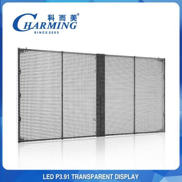 Full Color P3.91 Clear Transparent LED Video Wall Waterproof SMD1921 LED Standard