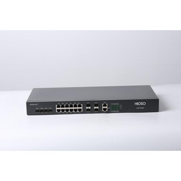HiOSO HA7304N 4 Pon EPON OLT With 4 Ge SFP Uplink +12 Rj45 Uplink Supply Other ONUS Support WEB SNMP CLI