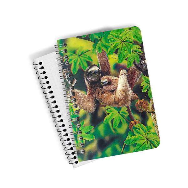 Customize A4 A5 A6 Cover 3D Lenticular Notebook With Spiral For School / Office