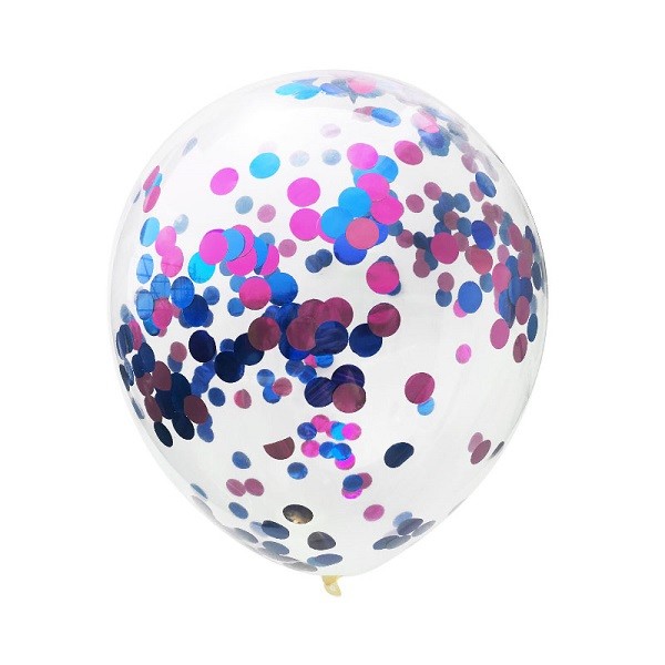Buy Latex Transparent Glitter Balloons Round 18 Inch Confetti Balloons at wholesale prices