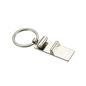 Laser Engraving Metal Bottle Opener Rectangle Multifunction Keychain