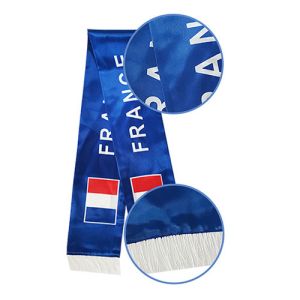 100% Polyester National Soccer Scarf Custom Apparel Accessories