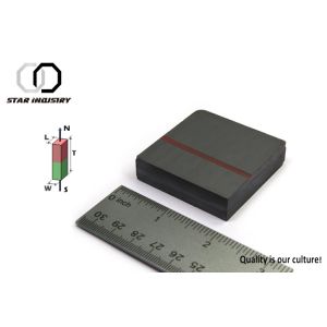 Permanent Ferrite Block Magnets Y30 C8 Radial Magnetized Direction