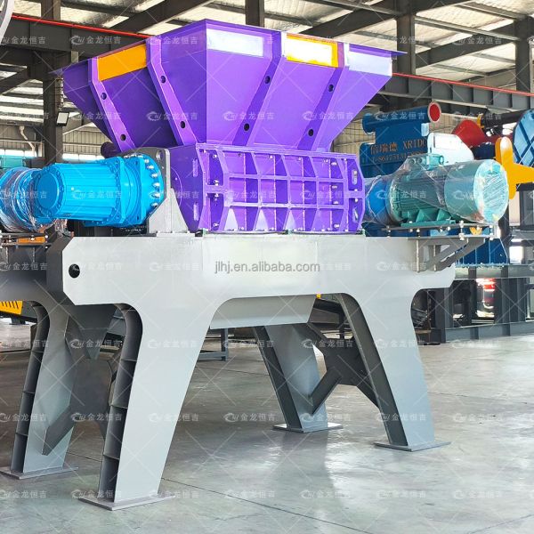 300-1500 kg/h 90 kW Power 20100 kg Weight Scrap Metal Shredder Double Shaft Shredder