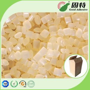 China Corrugated Box Eva Based Hot Melt Adhesive , Yellow Pressure Sensitive Glue on sale