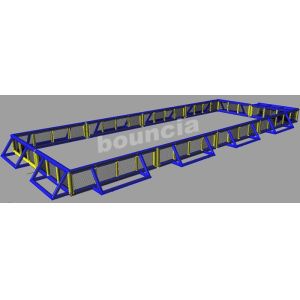 Detachable Inflatable Paintball Fields With Durable Nylon Thread