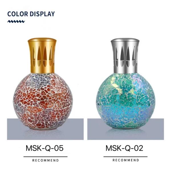 Design Luxury Glass Cosmetic Packaging 100ml Multicolor Striped