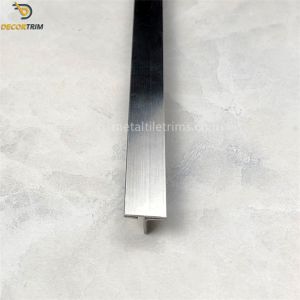 Steel Tile Trim Strip Straight Edge Grout Line Tile Edging T Shape Outside