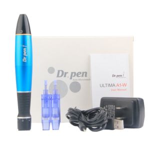 Derma pen Dr. pen A1 -C / W micro needling therapy beauty devies SILVER /SKY