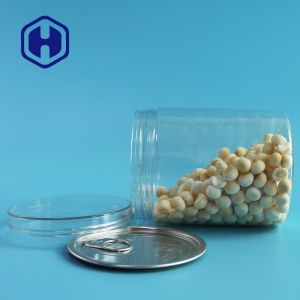305# 500ml PET Can Transparent Canned Packaging Snack Chewing Gum Food Plastic