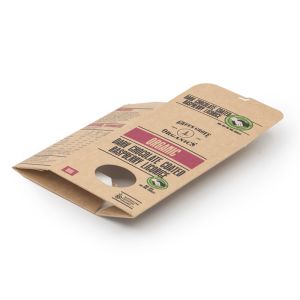 Reusable Custom Made Foldable Shipping Boxes With Window Brown Kraft Paper