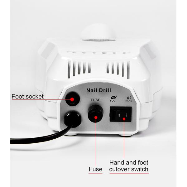 Low Vibration 35000RPM Electric Nail Drill for Nail Salon by Lugx Remove Nail Polish