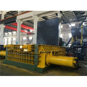 Hydraulic Scrap Baler Machine Double Main Pressure Cylinder Round Packing Block