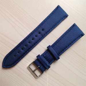 20mm Canvas And Leather Watch Strap Simple Stylish ROHS Certification