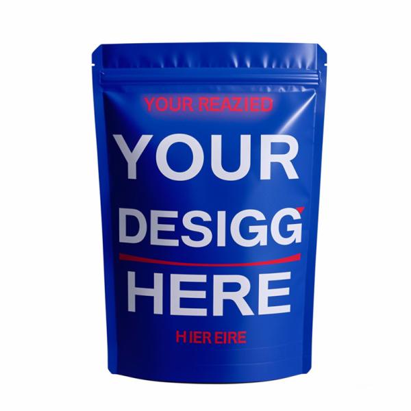 Buy Custom 3.5g Mylar Bags - Resealable Aluminum Foil Stand-Up Pouches with Ziplock for Smell-Proof and Childproof Cookie Packaging at wholesale prices