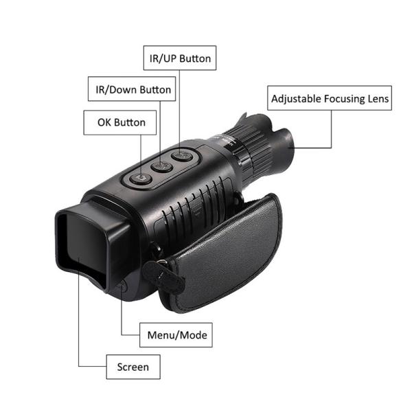 Hunting digital night vision glasses Infrared Optical 4X