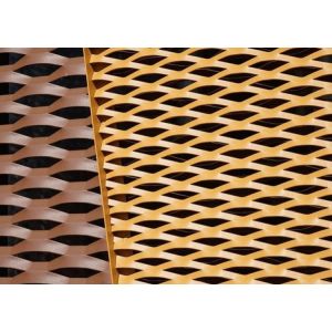 Building Aluminum Expanded Metal Wire Mesh 3.0mm Thickness Anodized