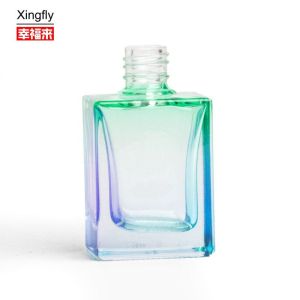 Elegant Glass Material Gel Clear Nail Polish Bottle 12ml Capacity