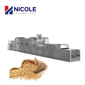Continuous Grain Microwave Dryer Machine Industrial Stainless Steel 304