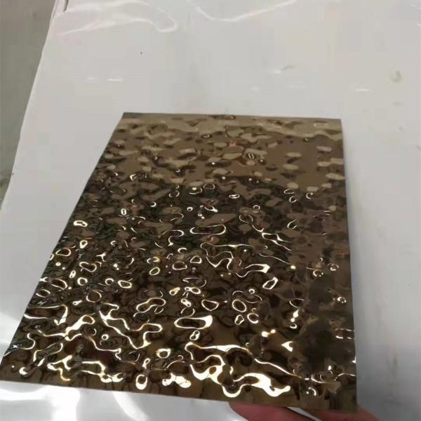 Water Wave Stainless Steel Sheet Mirror Polished 316L For Anti Corrosion Not Get Rust