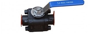 Buy Thread Three Piece Ball Valve Lever Operation CL150 - 2500 Pressure at wholesale prices