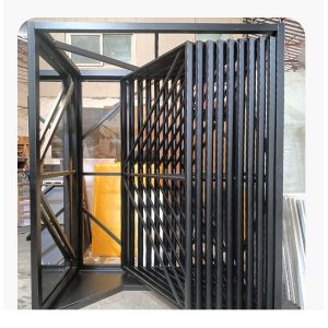 Page Turning Stone Sample Display Rack Free Standing Metal Wing Ceramic Tile
