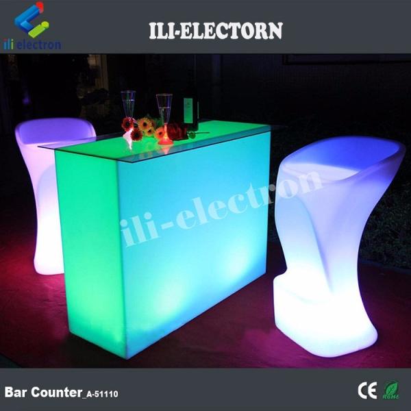 New Design Rectangle Illuminated party led light led cocktail table