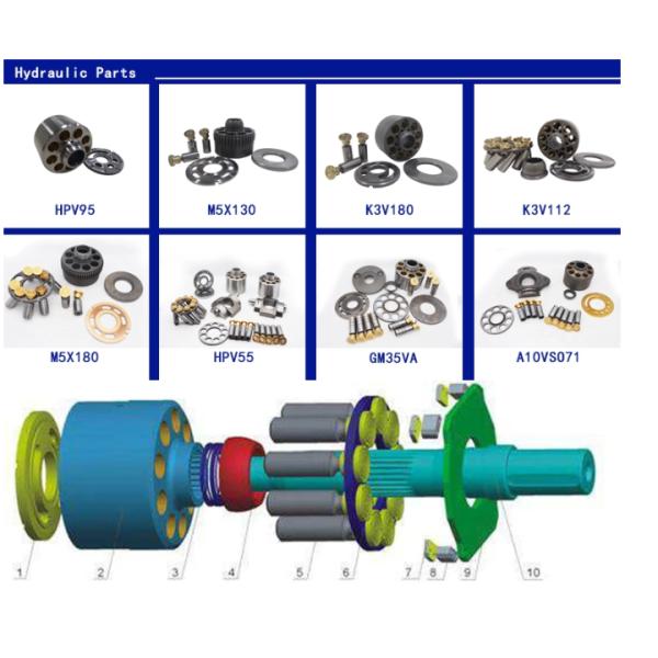 Custom made HPV0102 Servo Piston Assy For HITACHI Excavator Spare Parts