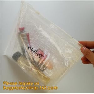 Promotional inner package shipping slider bubble bag,Plastic clear bubble bag