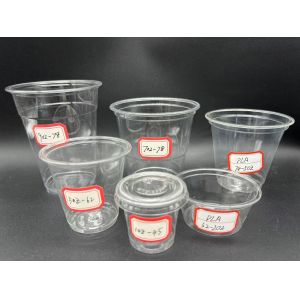 PLA 1 Oz Condiment Cups With Lids Degradable Printable Transparent