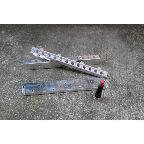 Double Color Ribbed Lipstick Production Line Mold With 12 Holes