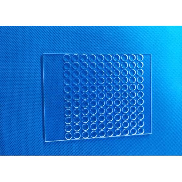 Buy Pure Precision Glass Machining Excellent Physical Chemical Properties Quartz Glass Plate Punching at wholesale prices