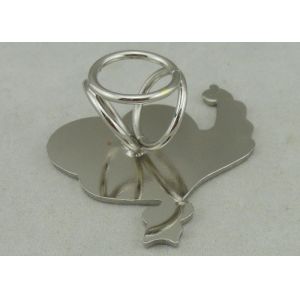 Die Stamped Scarf Buckle Badges , Brass Double Plating Scarves Knot