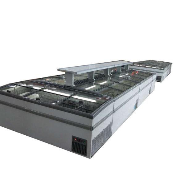 Supermarket Chest Freezer With Static Cooling System And Sliding LOW-E Glass